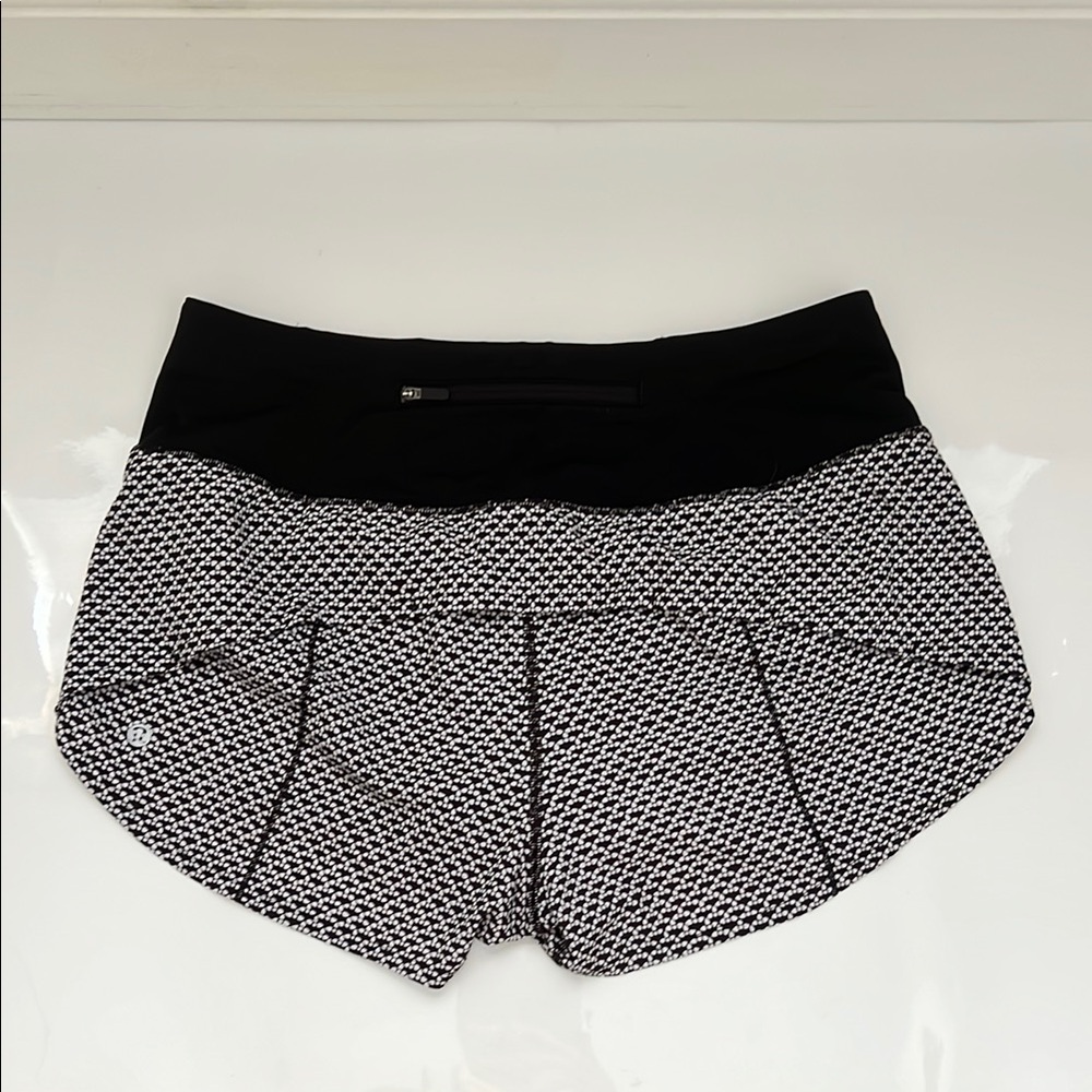Lululemon Black and White Patterned Shorts